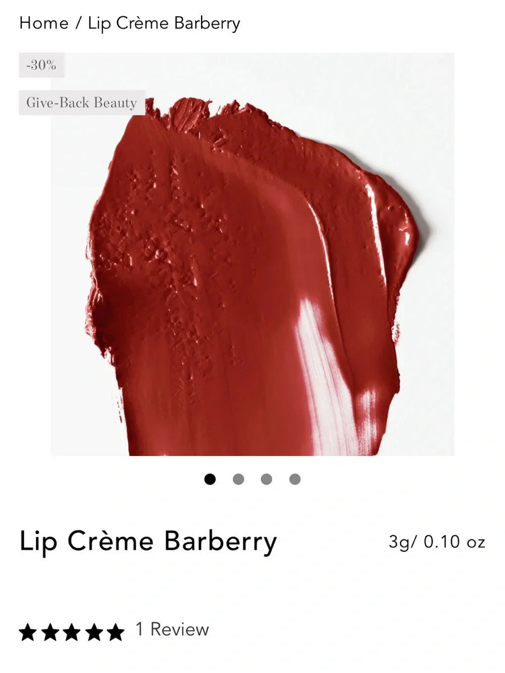 BNIB Chantecaille Lip Crème — Barberry
